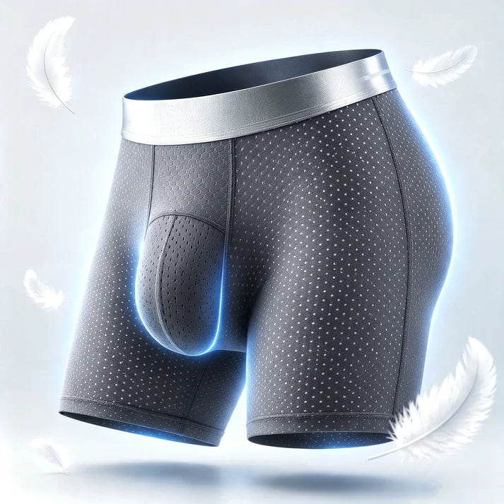 【Buy 3 Get 2 Free】-2026 HOT SALE🔥 Premium Leakproof lceSilk Mesh Men's Boxer