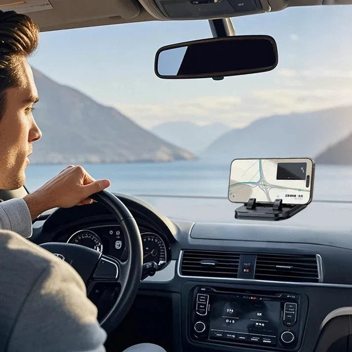 📱✨ 360° Rotating Foldable Phone Holder - Universal Compatibility with Anti-Slip Base for Desk, Car & Travel Use