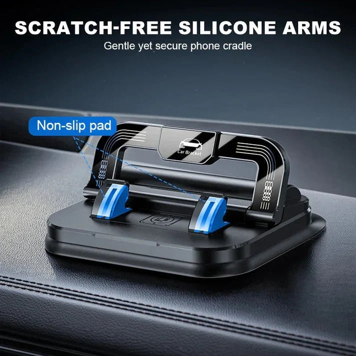 📱✨ 360° Rotating Foldable Phone Holder - Universal Compatibility with Anti-Slip Base for Desk, Car & Travel Use