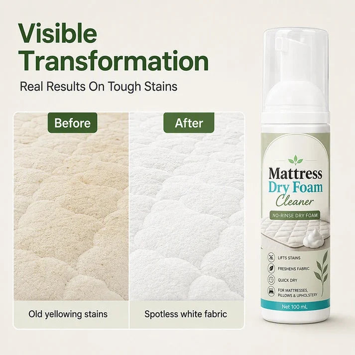 🎉Hot Sale 50% OFF🛏️✨No-Rinse Mattress Dry Foam Cleaner