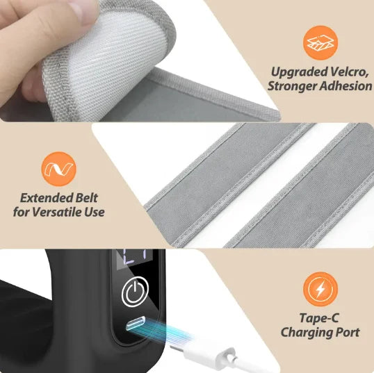 🚨 BLACK GONE! ACT FAST ⚡2026 New Fascia Ring R10™ 🔥 Cordless Waist & Back Muscle Recovery Massager | Adjustable Fit Up to 55"