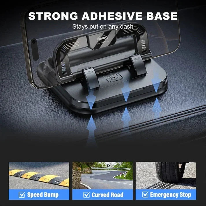 📱✨ 360° Rotating Foldable Phone Holder - Universal Compatibility with Anti-Slip Base for Desk, Car & Travel Use
