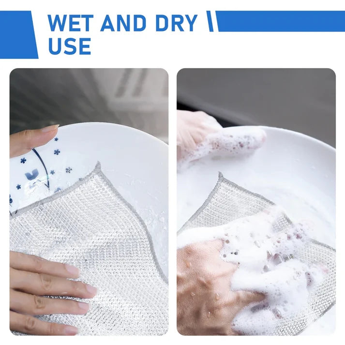 🔥Reusable Woven Cleaning Cloth—Powerful stain removal, gentle on surfaces