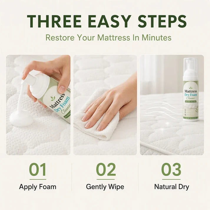 🎉Hot Sale 50% OFF🛏️✨No-Rinse Mattress Dry Foam Cleaner