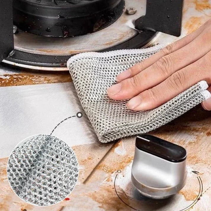 🔥Reusable Woven Cleaning Cloth—Powerful stain removal, gentle on surfaces