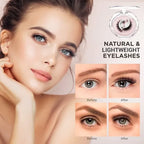 🌺Glue-Free Self-Adhesive Lashes – 3-Second, Natural & Reusable